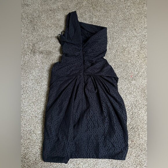 ALL SAINTS NWT Vellamo Corset One-Shoulder Asymmetrical Shaping Lace Mini Dress - Picture 7 of 9